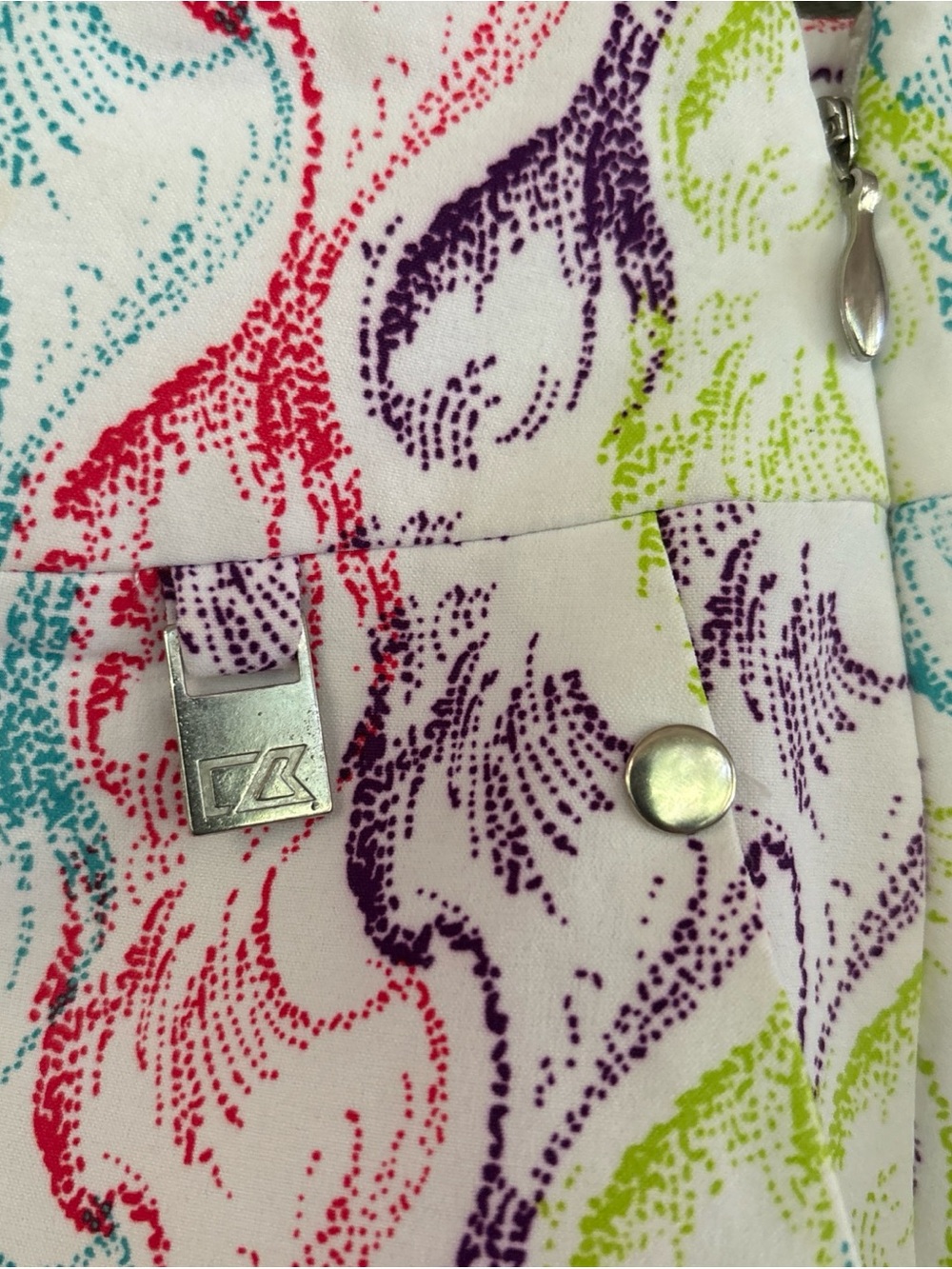 Cutter & Buck Multicolor Wave-Print Mini Skirt - Picture 2 of 3